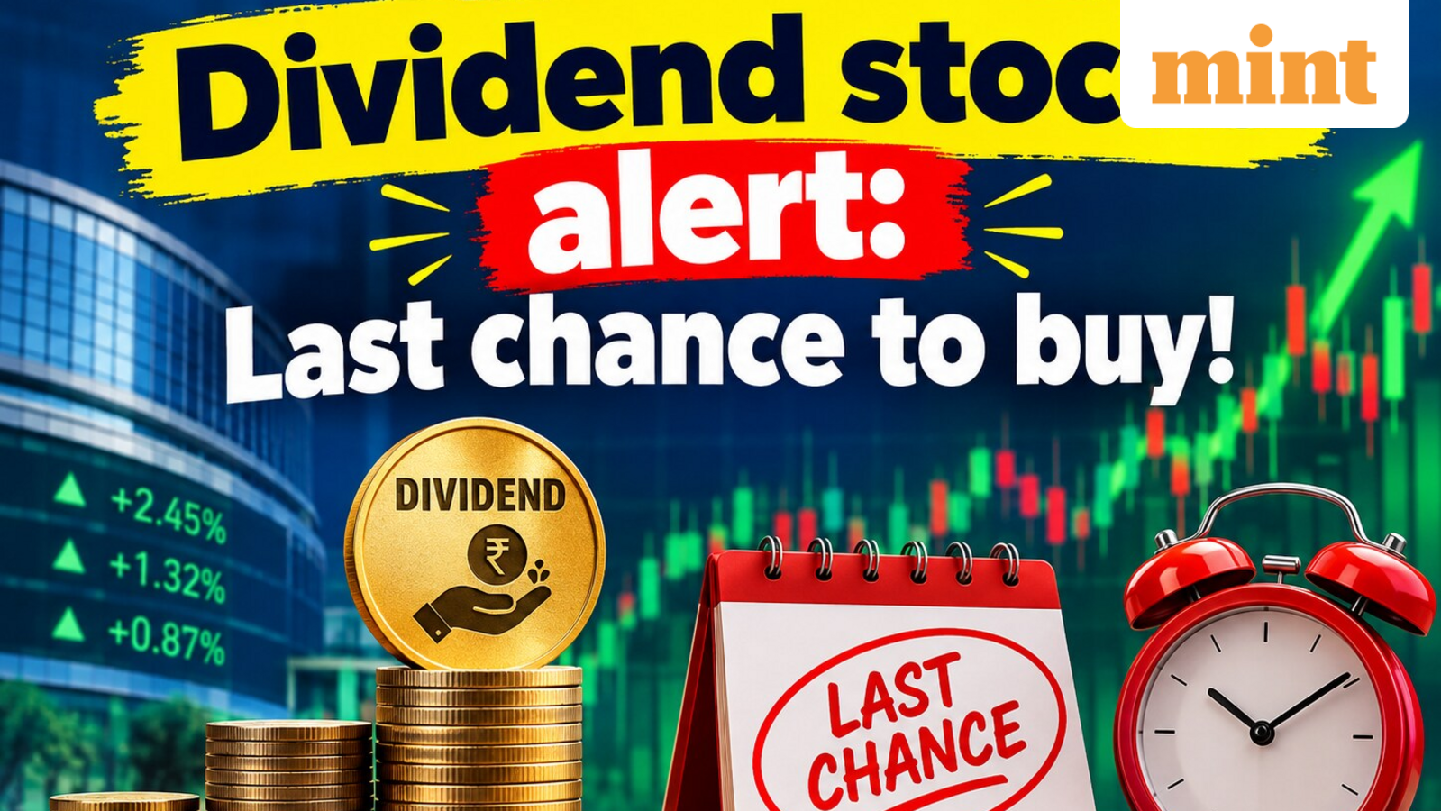 Dividend record date alert: Last chance to buy Asian Energy, Bharat Rasayan, IRCON, MSTC, and others | Full list