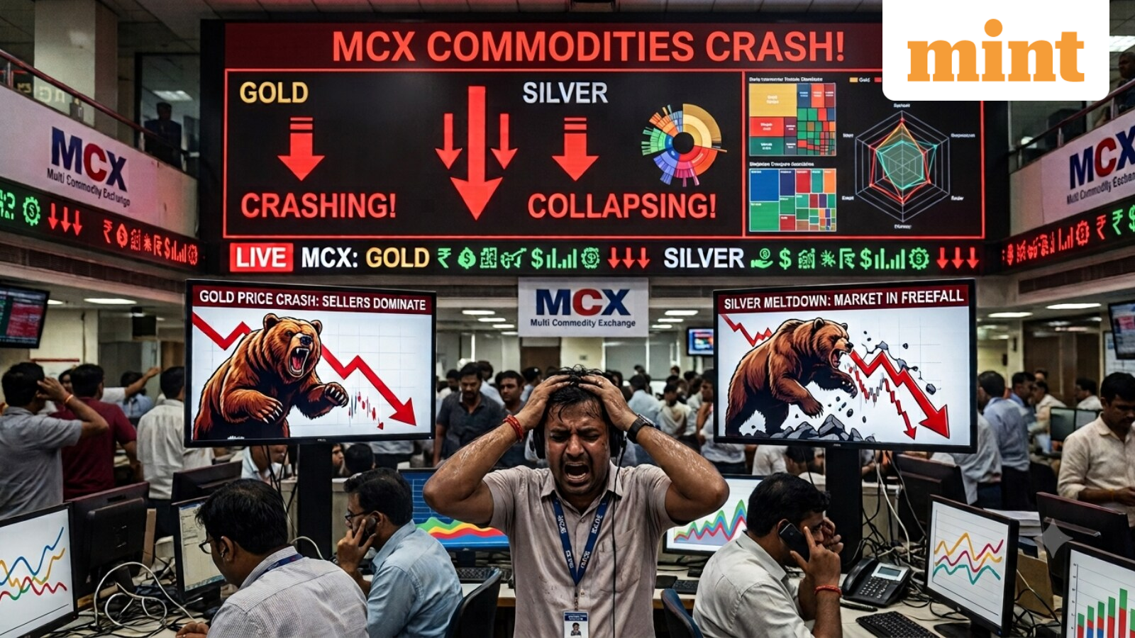 Gold and silver prices crash up to 2% on MCX- What is driving precious metals down?