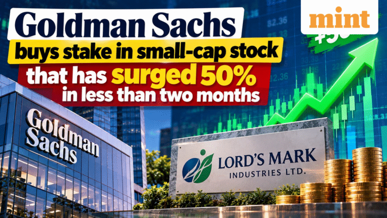 Goldman Sachs buys stake in small-cap stock that has surged 50% in less than two months