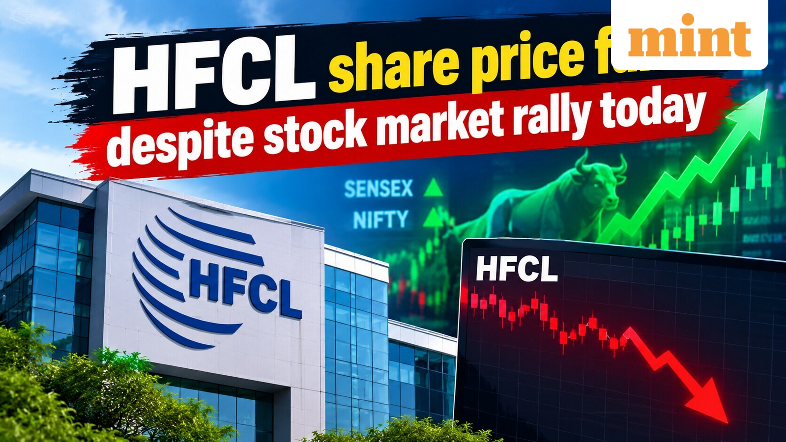 HFCL share price falls over 4% today despite stock market rally | What's behind the plunge? | Stock Market News