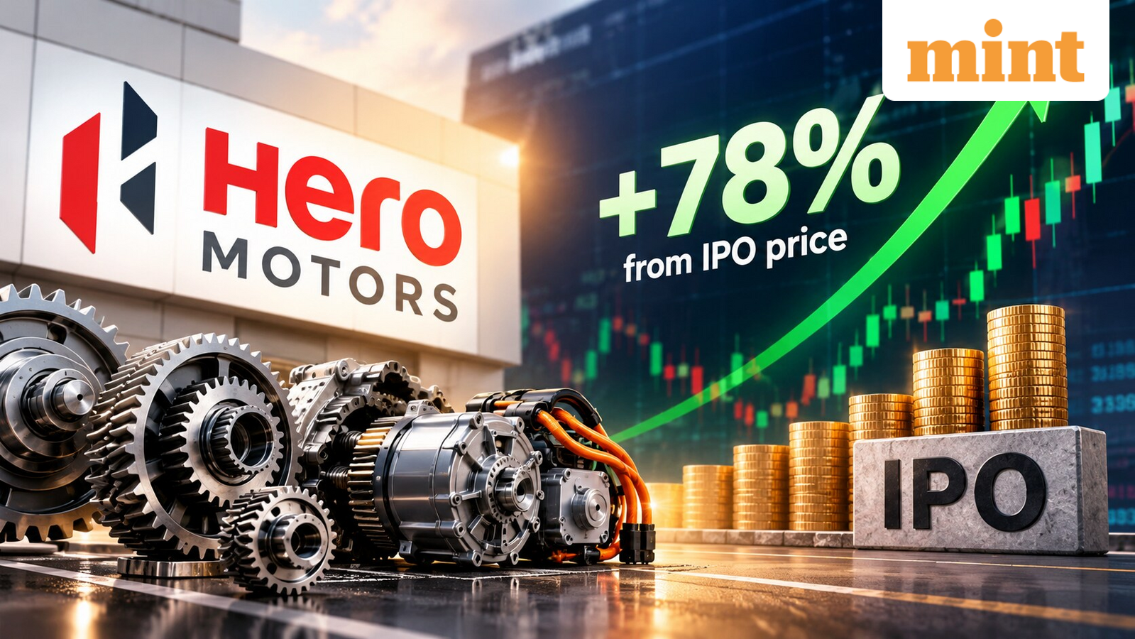 Hero Motors share price jumps over 7%, newly listed stock up 78% from IPO price | What’s driving the rally?
