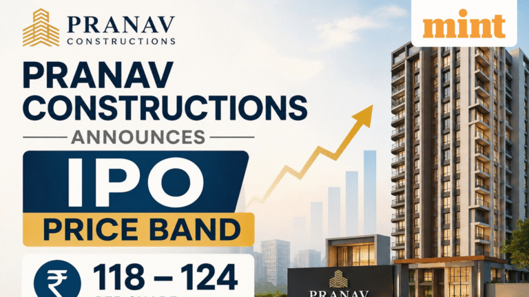 Pranav Constructions IPO: Price band set in range of  ₹118–124; check key dates, other IPO details