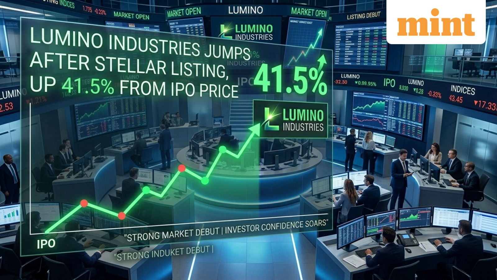 Lumino Industries share price extends gains after a stellar IPO listing, up 41.5% from issue price: Should you buy?
