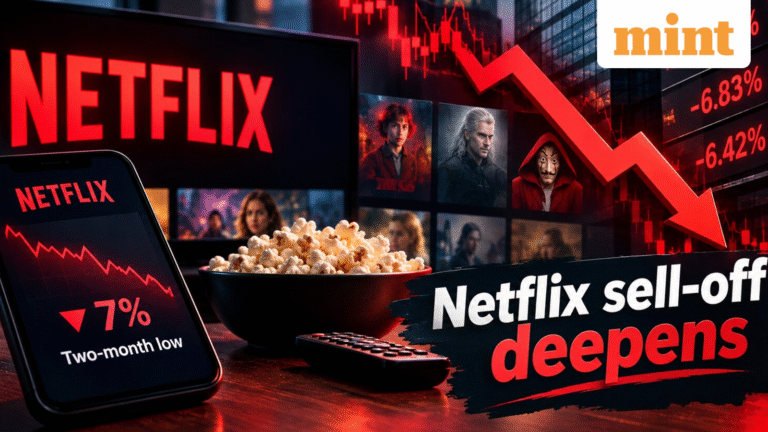 Netflix sell-off deepens as stock drops another 7% to hit two-month low. What is spooking investors?