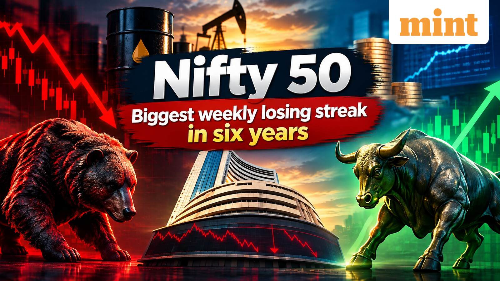 Nifty 50 posts biggest weekly drop in 6 years amid crude surge, rising global yields. Can bulls roar back?