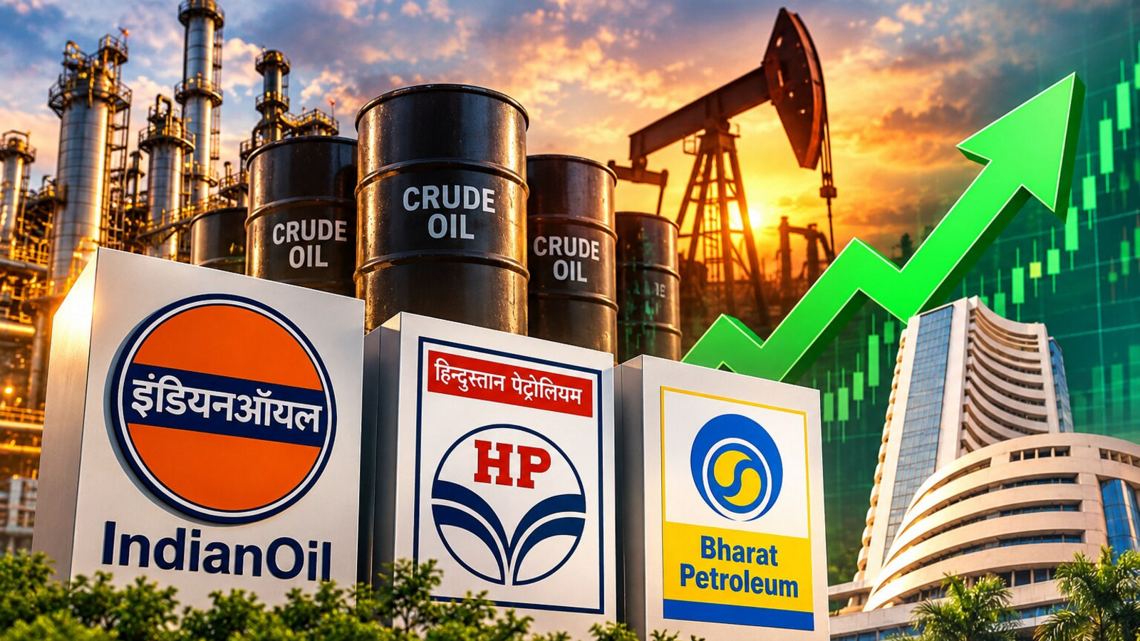 IOC, HPCL, BPCL shares rise - What is behind the rally in crude oil-linked stocks?