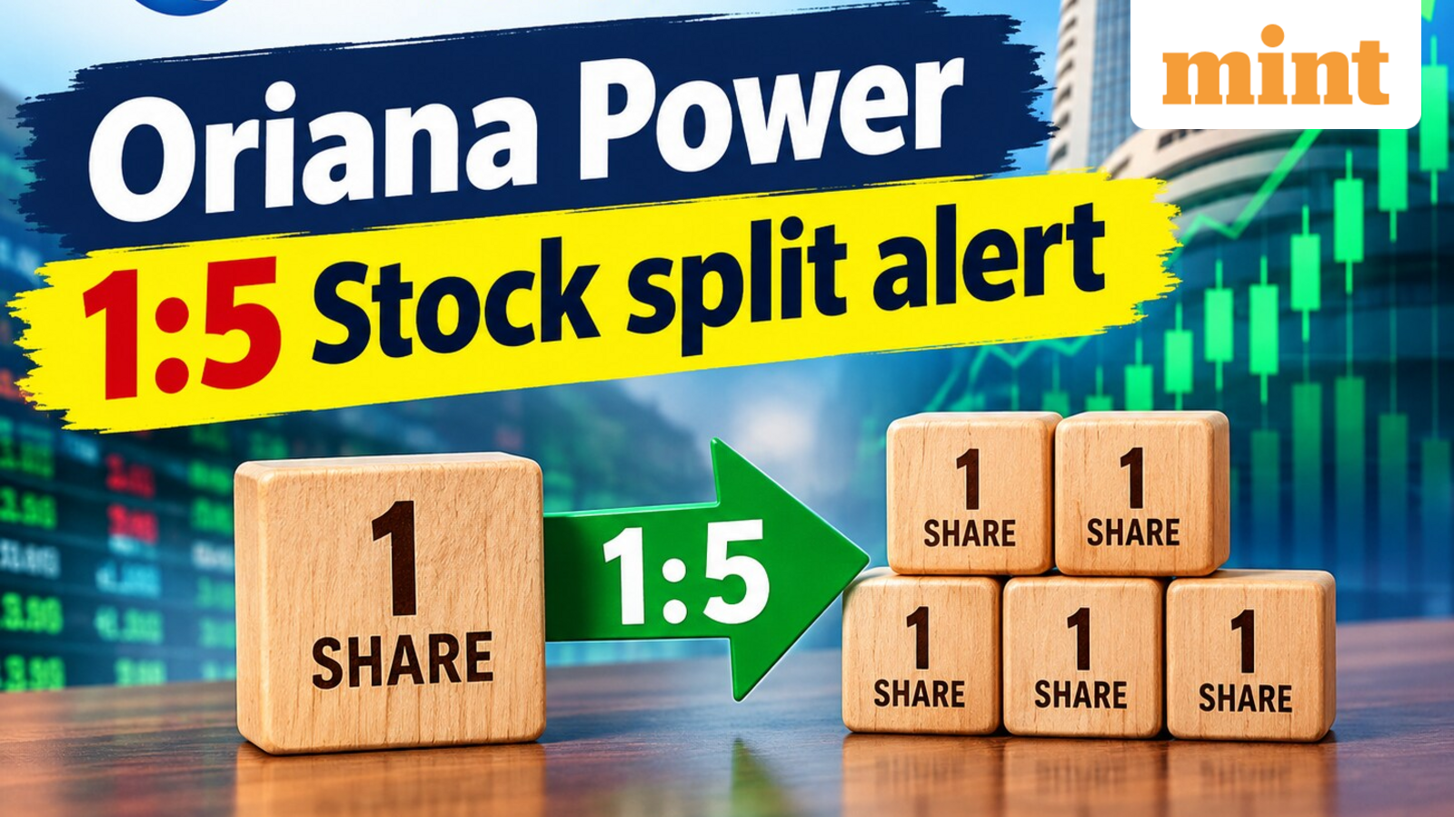 1:5 Stock split alert: Oriana Power set for major share division announcement; check record date, other details