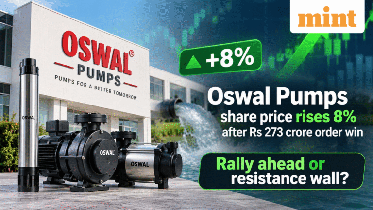 Oswal Pumps share price rises 8% after  ₹273 crore order win | Rally ahead or resistance wall?