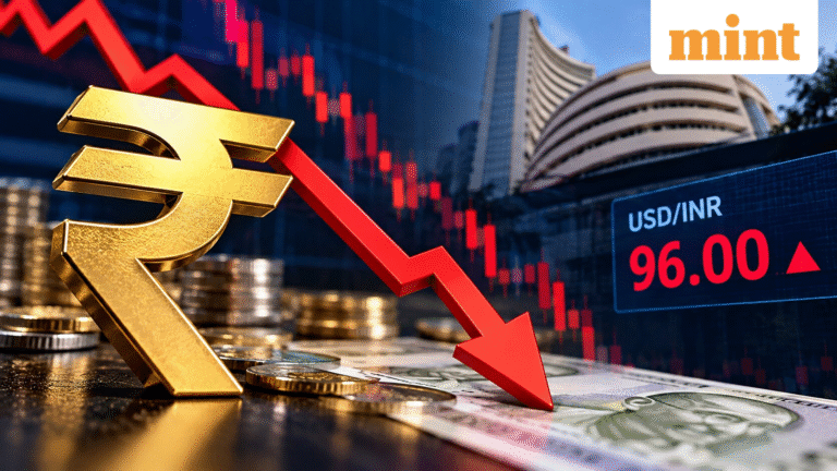 Rupee hits two-month low, slips past 96 | What does it mean for the Indian stock market?