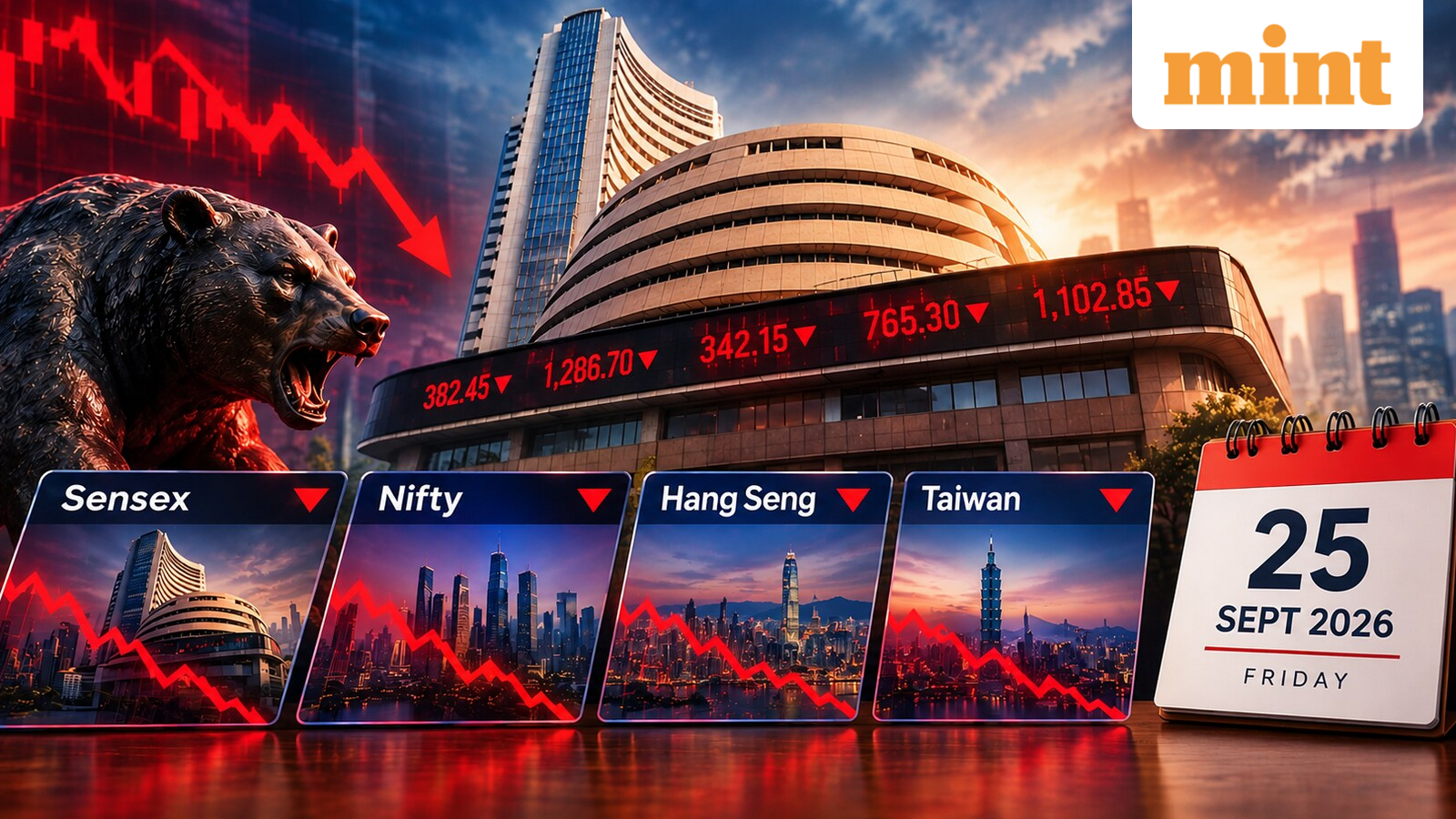 Stock market prediction for tomorrow: Sensex, Nifty outlook for Friday | Kospi, Taiwan cues to watch | 25 Sept 2026