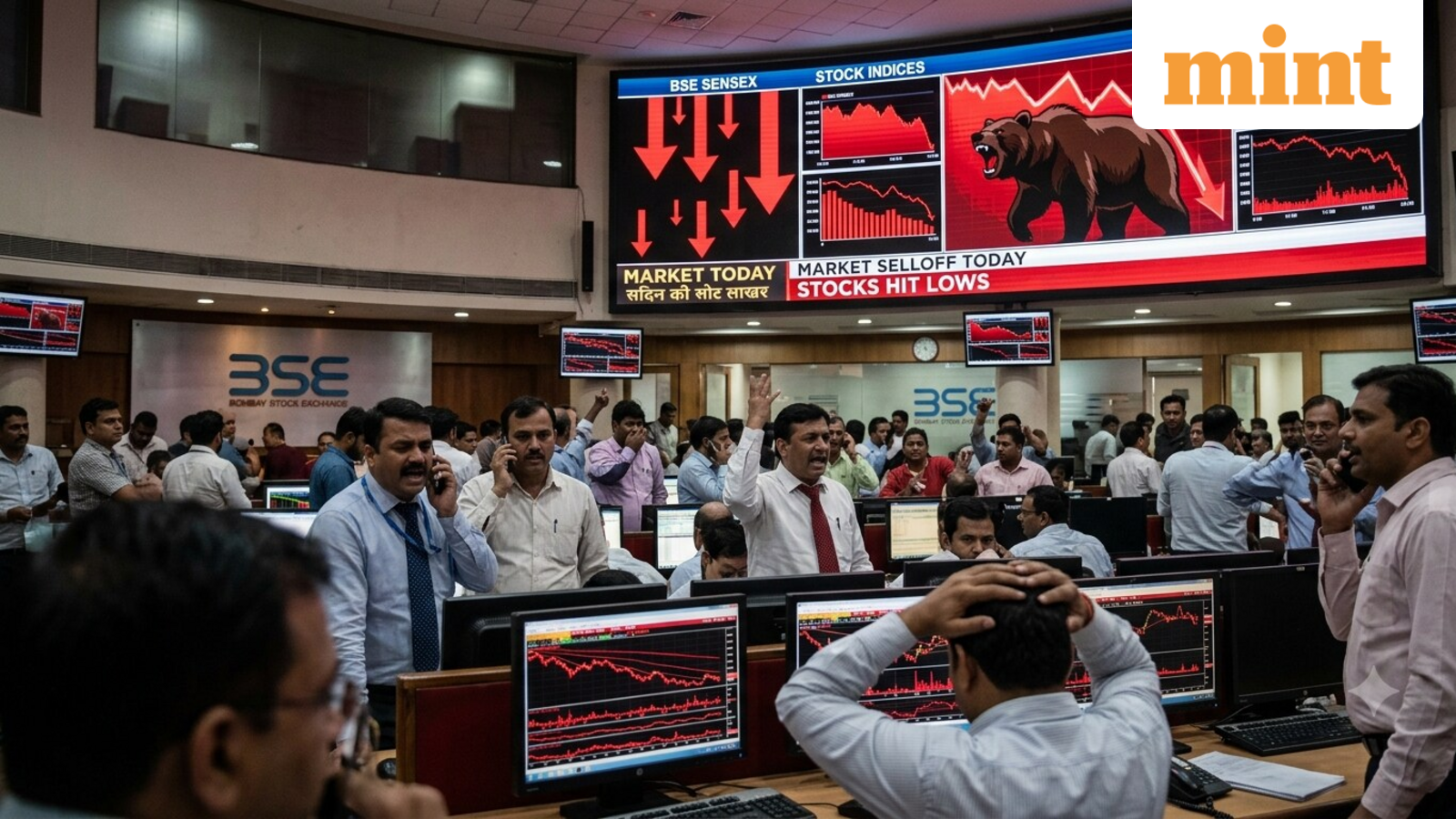 ₹9 lakh crore gone in a day! Stock market selloff drive over 200 stocks to their 52-week lows
