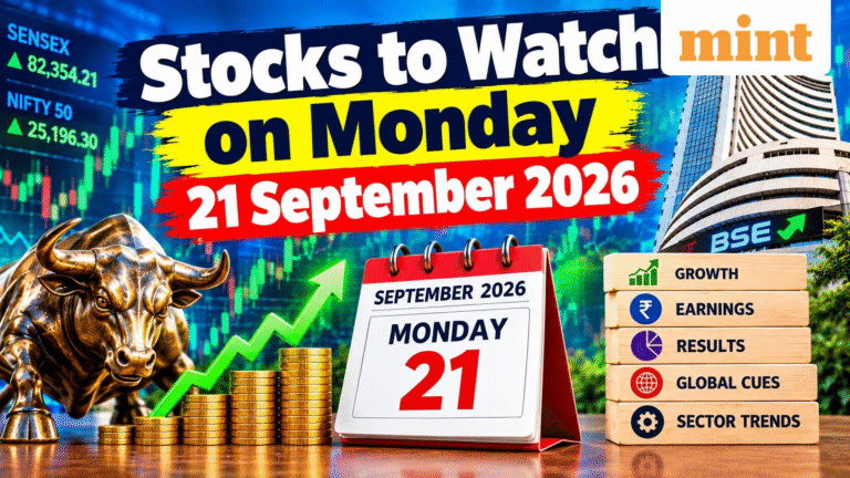 Top stocks in focus tomorrow: Mazagon Dock, RVNL, Nestle India shares to move Sensex, Nifty? Monday, 21 Sept | Triggers