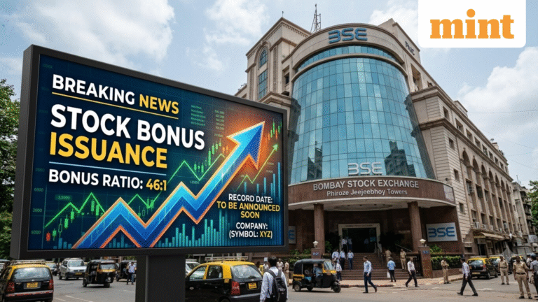 46:1 bonus stock: Record date soon - Check face value and share price performance