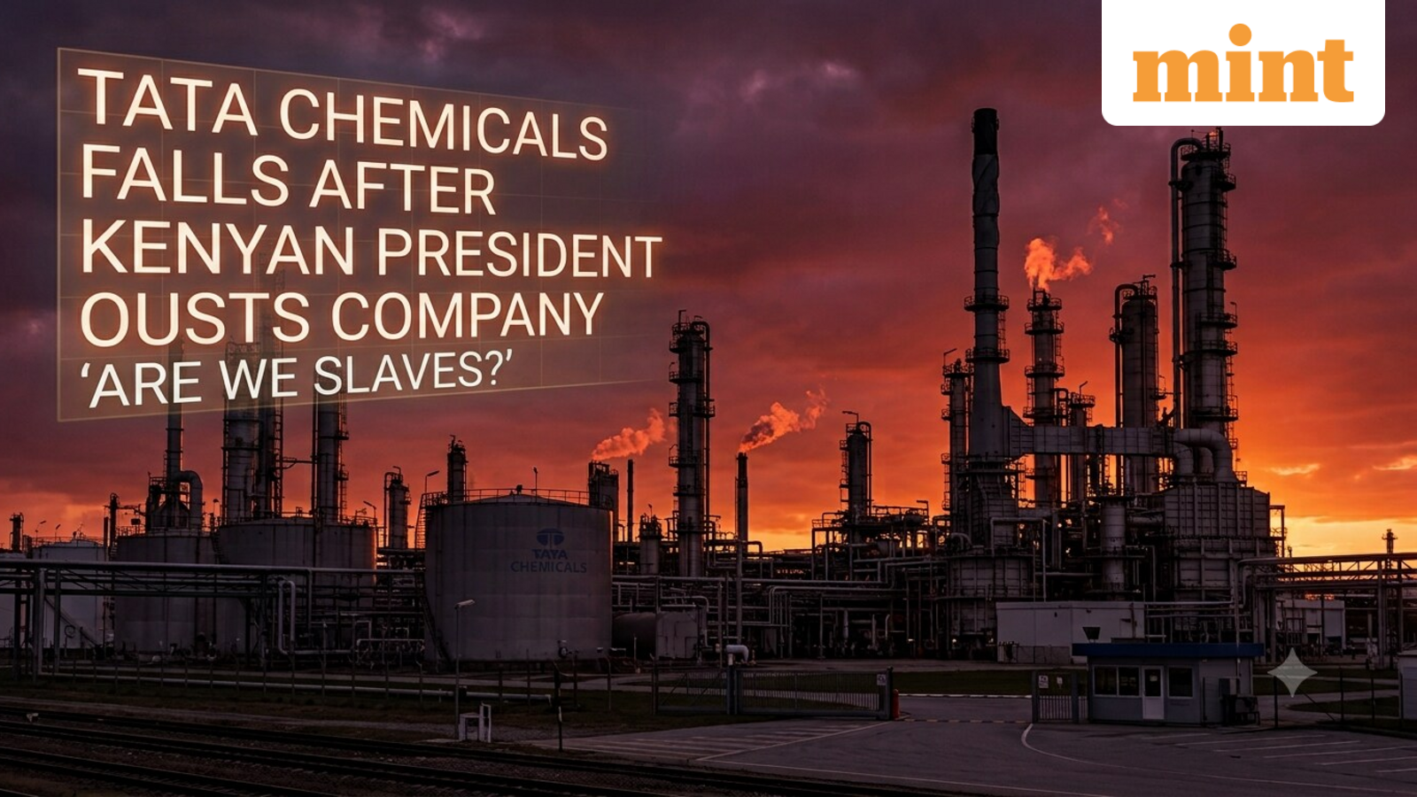 How 'are we slaves' comment from Kenya President plunged Tata Chemicals share price - What he said and what lies ahead