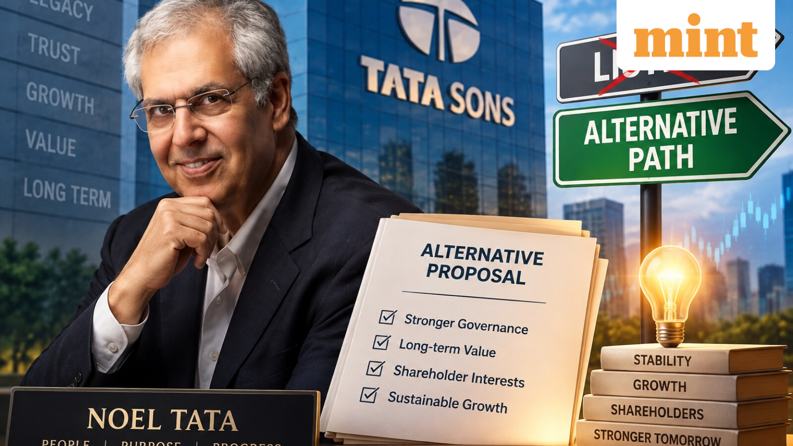 Noel Tata's latest proposal offers alternative to Tata Sons' listing but Shapoorji Pallonji Group supports going public