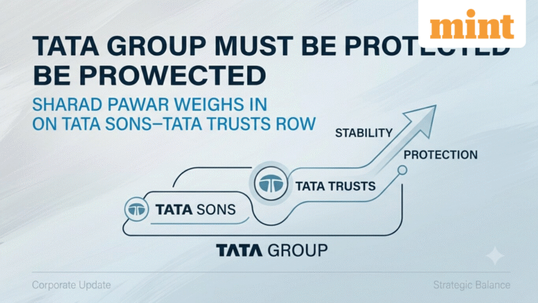 'Tata Group Must Be Protected': Sharad Pawar weighs in on Tata Sons-Tata Trusts row