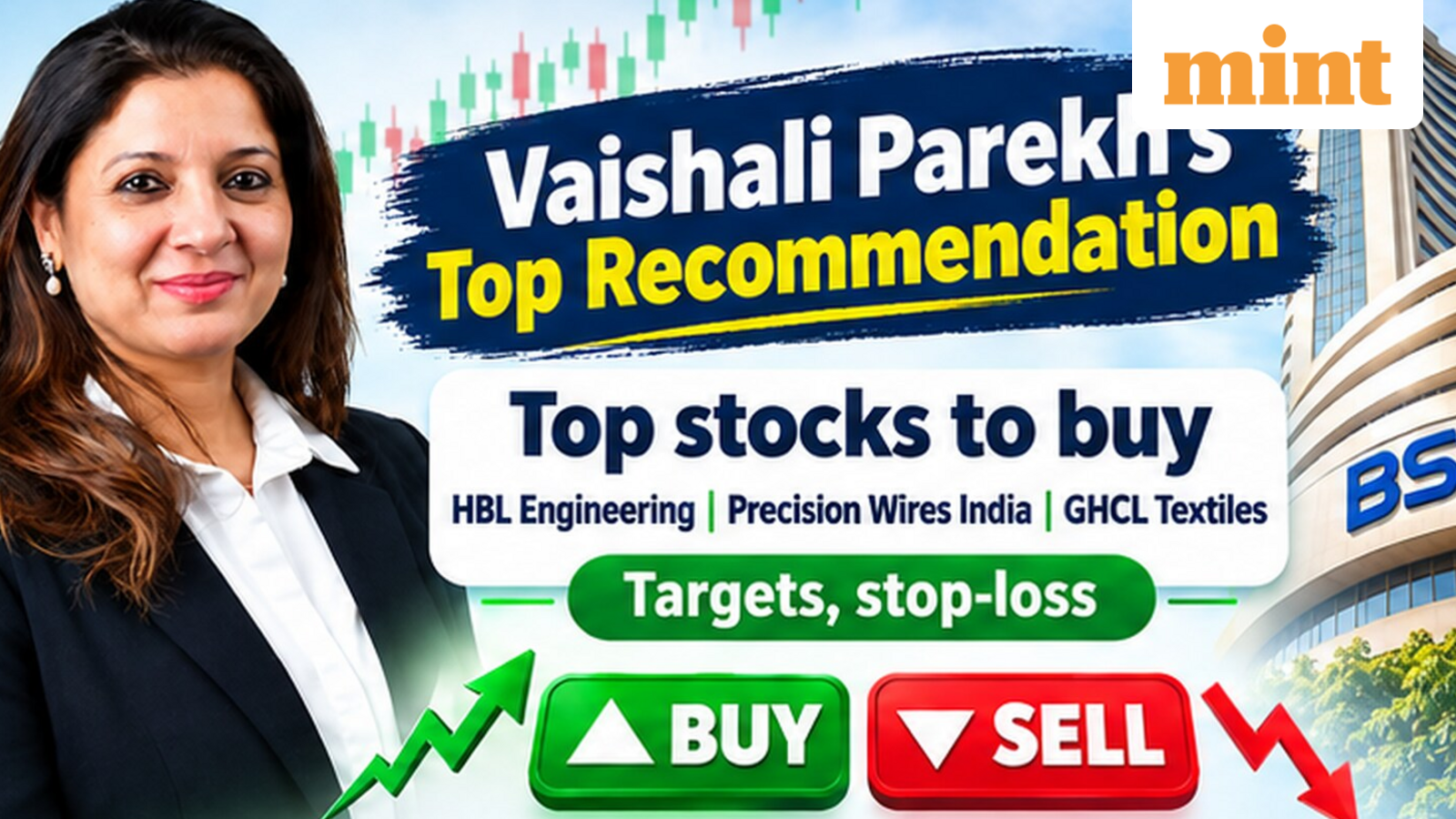 Top stocks to buy tomorrow: HBL, Precision Wires, GHCL by Vaishali Parekh | Target, stop-loss, Nifty, Bank Nifty outlook