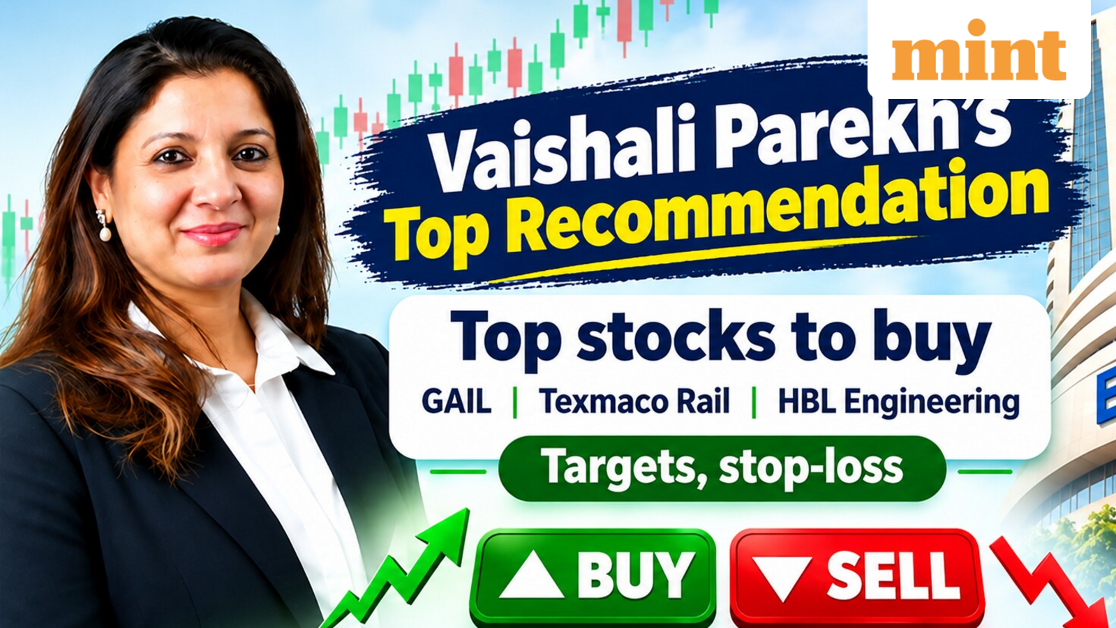 Top stocks to buy tomorrow: Vaishali Parekh picks three stocks - GAIL, Texmaco Rail, HBL Engineering; market outlook
