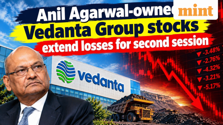 Vedanta Power to Vedanta Iron &amp; Steel - Anil Agarwal-owned group stocks extend losses for second session. Here's why