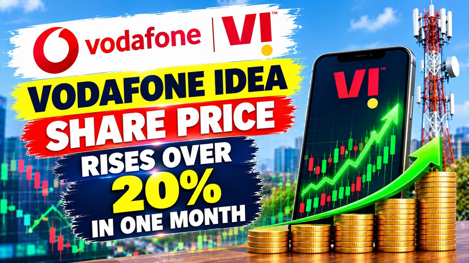 Vodafone Idea share price up 4% today | Rises over 20% in one month — what's fueling telecom stock