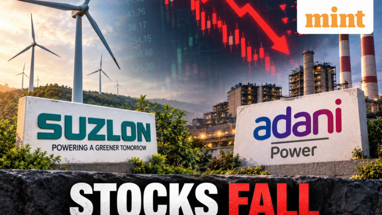 Suzlon Energy, Adani Power share prices fall: Check 1-week, 1-year and 5-year returns | Stock Market News