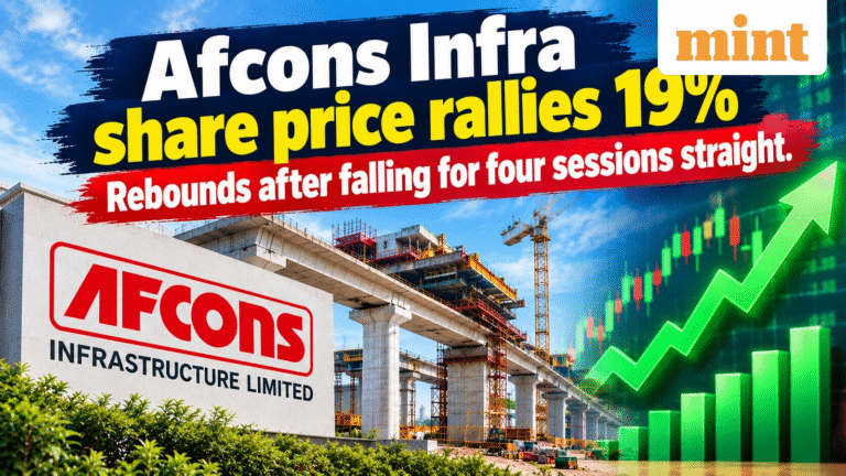 Afcons Infra share price rebounds after falling for four sessions straight | Rises 19% today. What's behind the rally?
