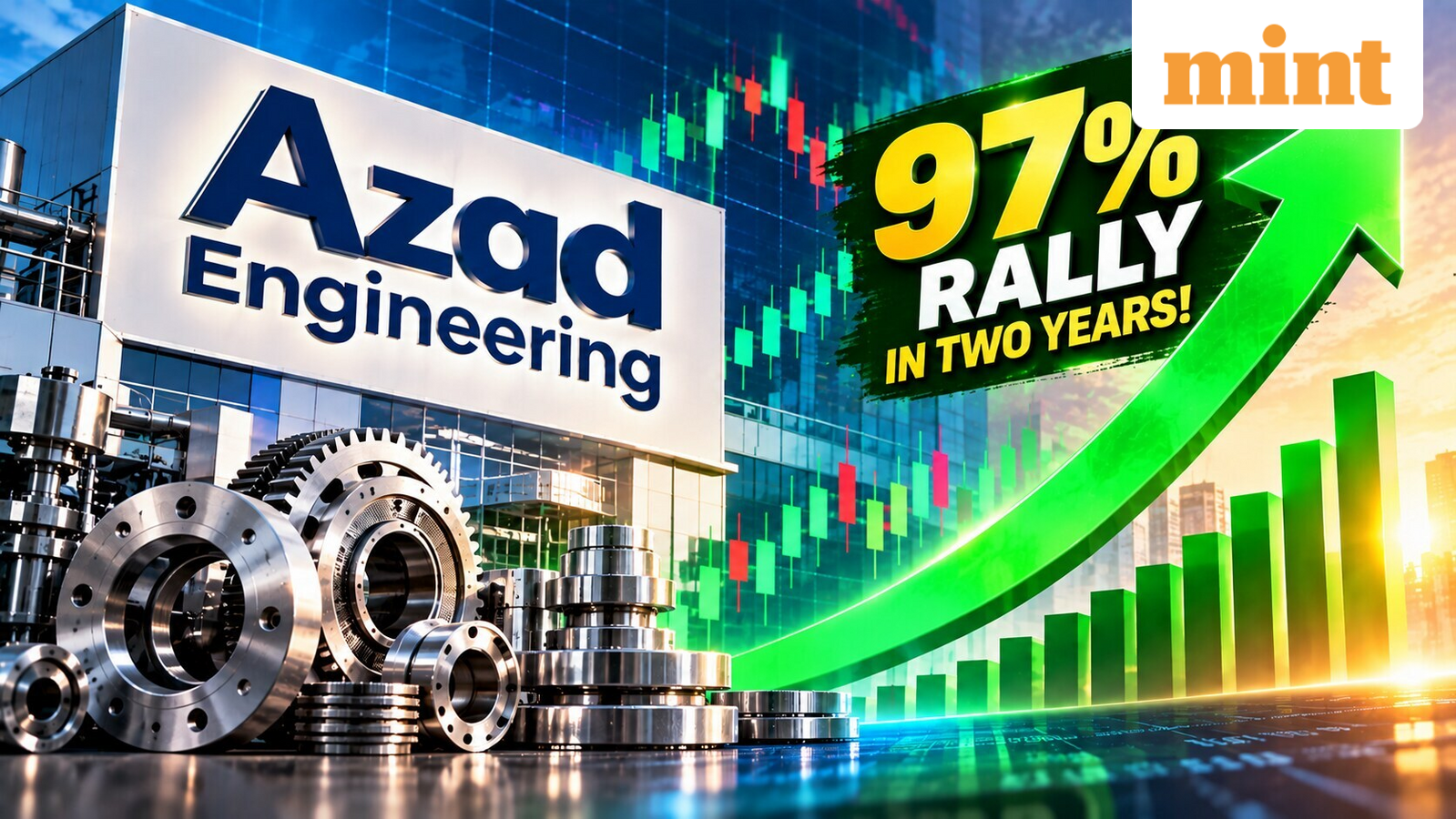 97% rally in two years! Azad Engineering share price jumps 5% today - Check target, stop loss, performance