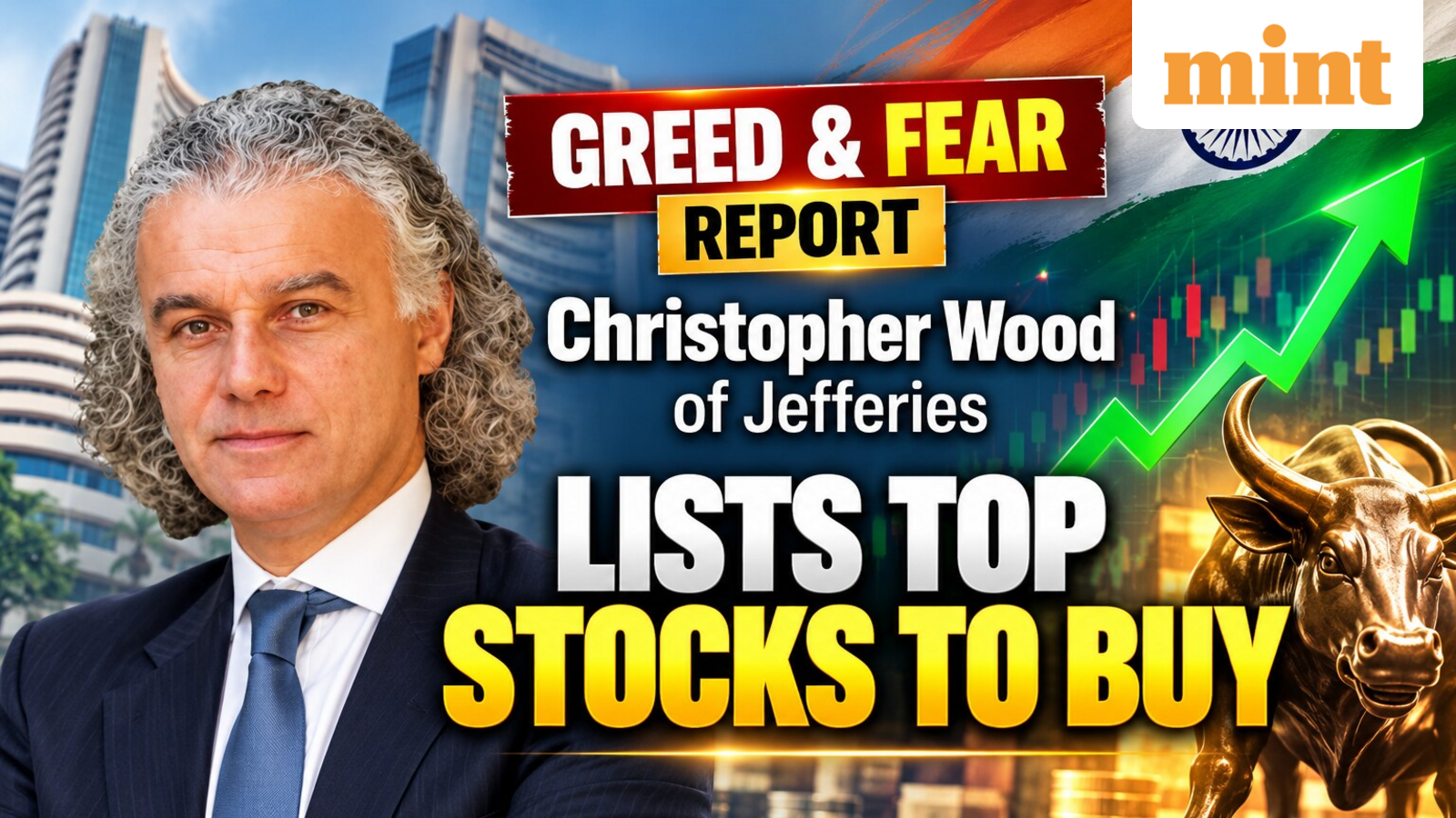 Greed and Fear index: BEL, Adani Energy to Eternal | Chris Wood's Jefferies India portfolio has 22 stocks for long term