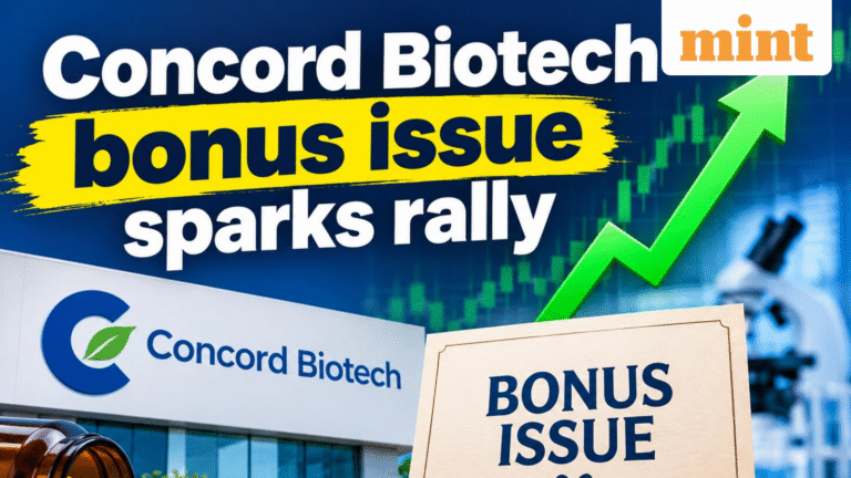 Concord Biotech bonus issue sparks rally! Pharma stock jumps 6% on maiden share reward - Top things to know