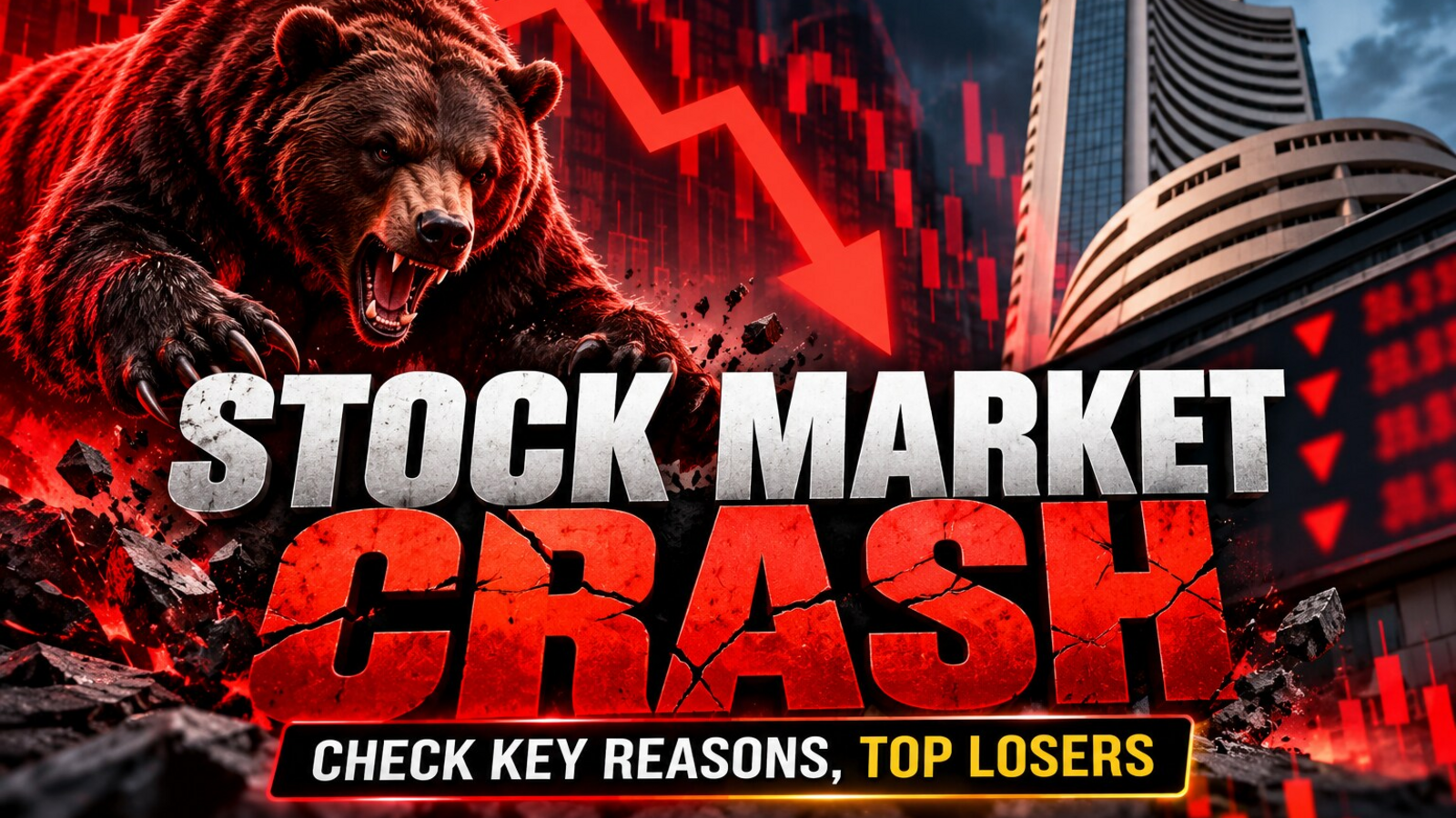 Sensex, Nifty crash today: What led to 'Thursday Tank' - Top impact made by these news; check biggest losers, m-cap loss