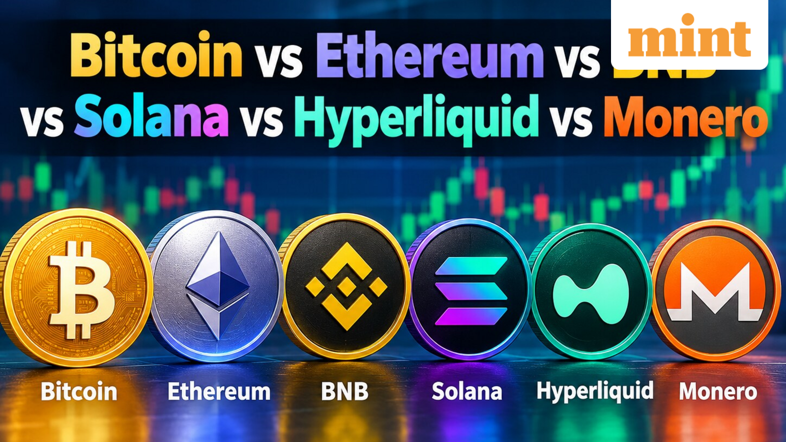 Crypto news today price comparison: Bitcoin vs Ethereum vs BNB vs Solana vs Hyperliquid vs Monero - Latest