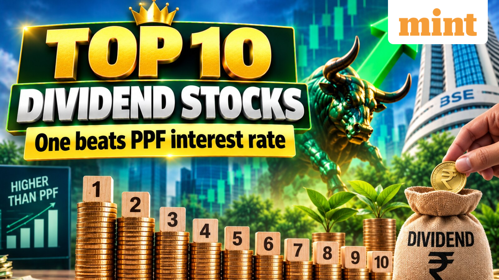PTC India, Coal India to REC: Top 10 dividend stocks | One beats PPF interest rate — check details