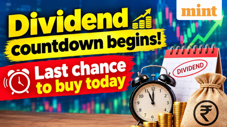Dividend countdown begins! Last chance to buy today GMDC, Titagarh Rail, AGI Infra, others ahead of record date