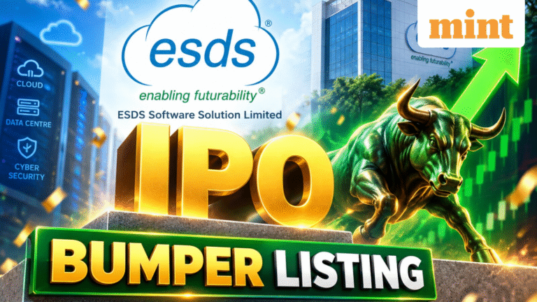 ESDS Software Solution share price makes a blockbuster debut, stock opens with a 76.46% premium at  ₹757 apiece on NSE