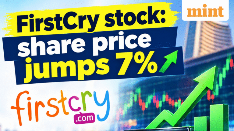FirstCry stock: Brainbees Solutions share price jumps 7% after 54% fall in 1 year - Bigger rebound on cards?