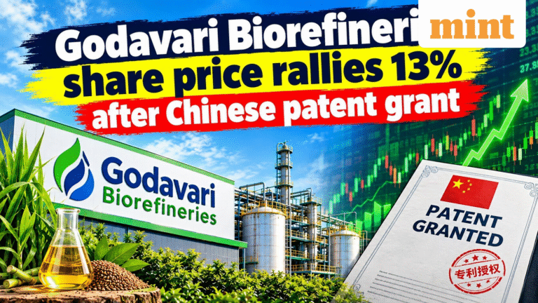 Godavari Biorefineries share price rallies 13% after Chinese patent grant | Do you own?