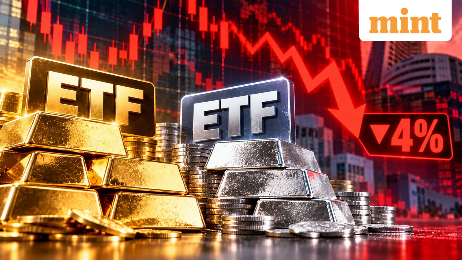 Why Gold, silver ETFs tumbled over 4% today | What's behind the fall and what should investors do?