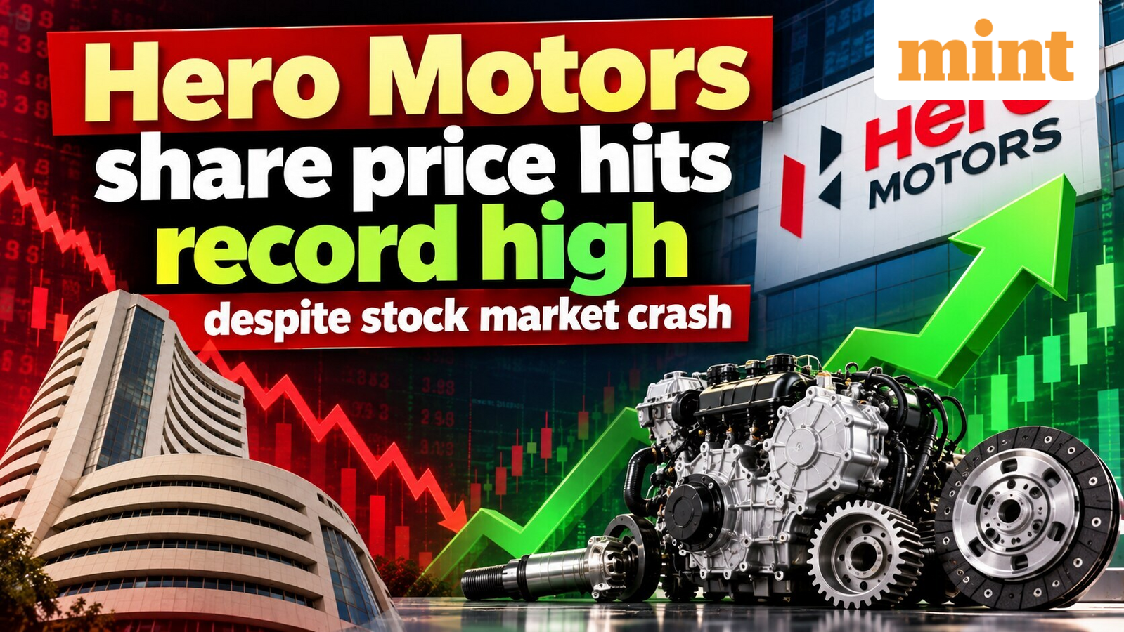 Hero Motors share price hits record high despite stock market crash | Is it time to book profits?