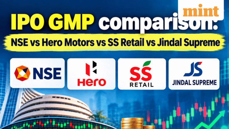IPO GMP comparison:  NSE vs Hero Motors vs SS Retail vs Jindal Supreme - Check which has worst grey market premium?