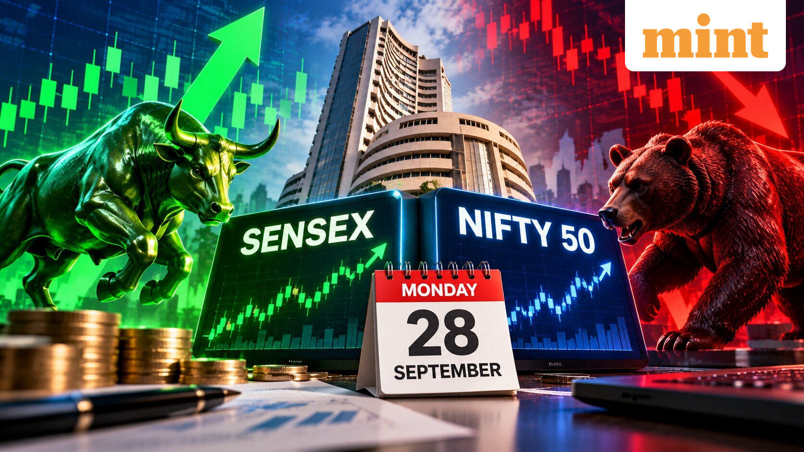 Sensex, Nifty 50 prediction today: Stock market outlook for Monday, 28 Sept - GIFT Nifty, Kospi, Nikkei signals