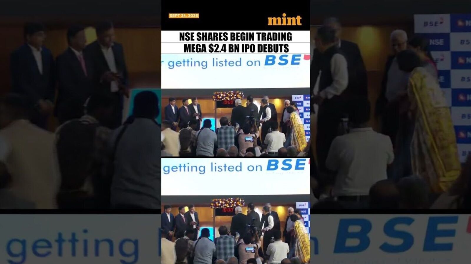 NSE shares rise on stock market debut after $2.4-billion IPO