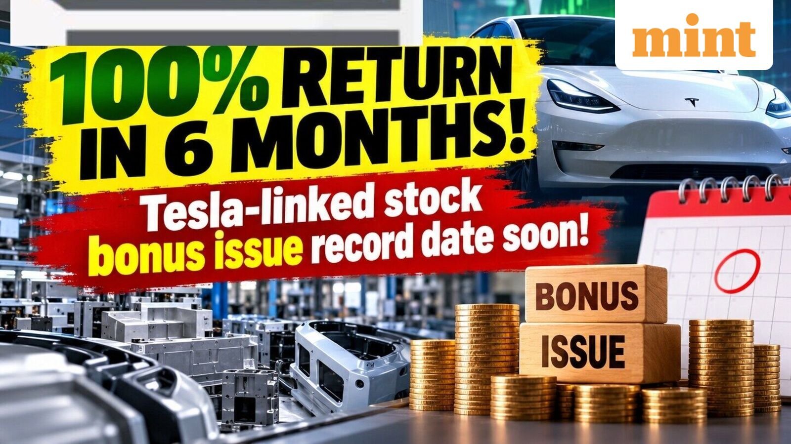 100% return in 6 months! Tesla-linked stock jumps ahead of bonus share record date - Do you own? Ratio, other details