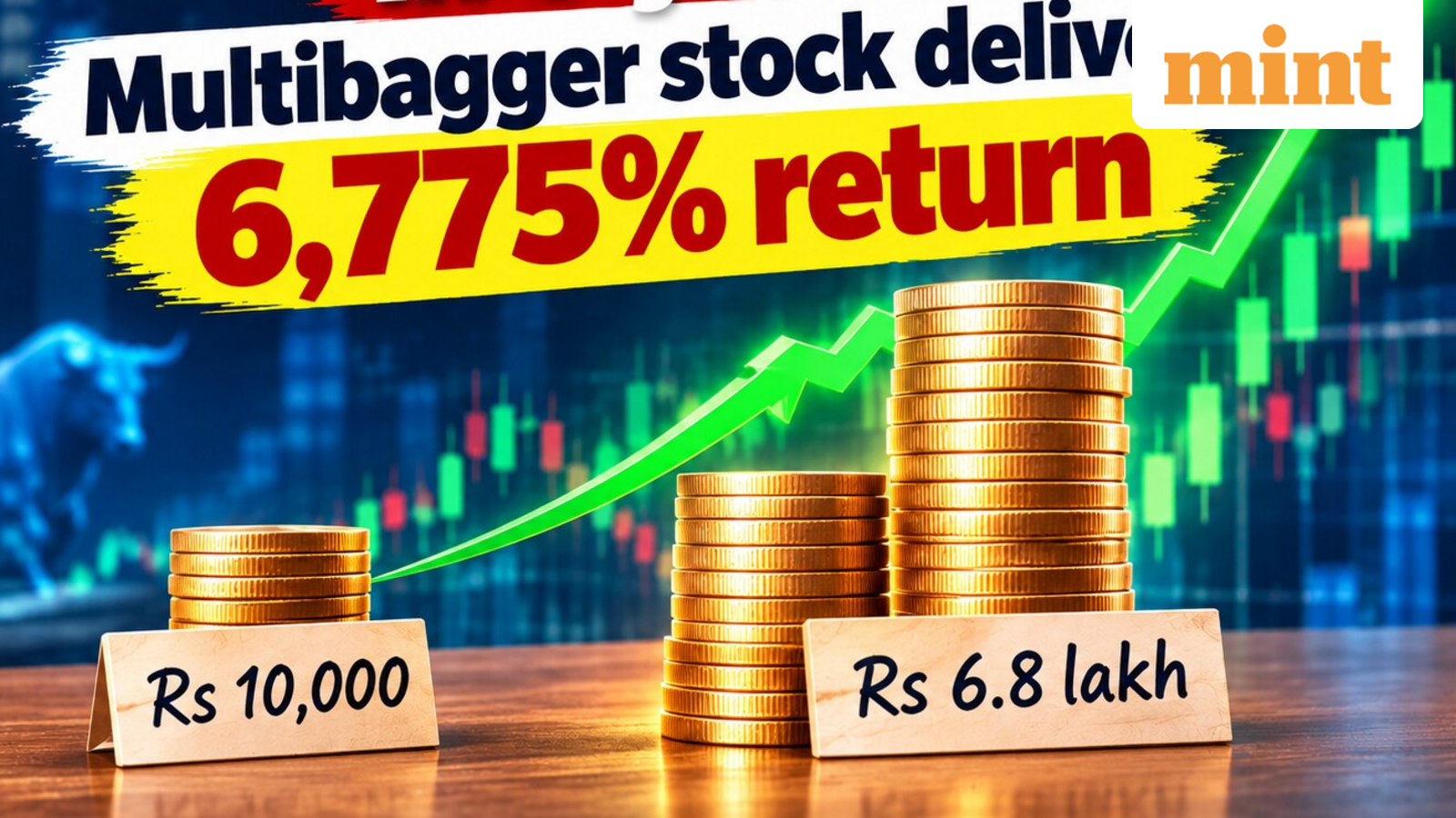 ₹10,000 to  ₹6.8 lakh in 3 years: Multibagger stock delivers 6,783% return | Do you own?