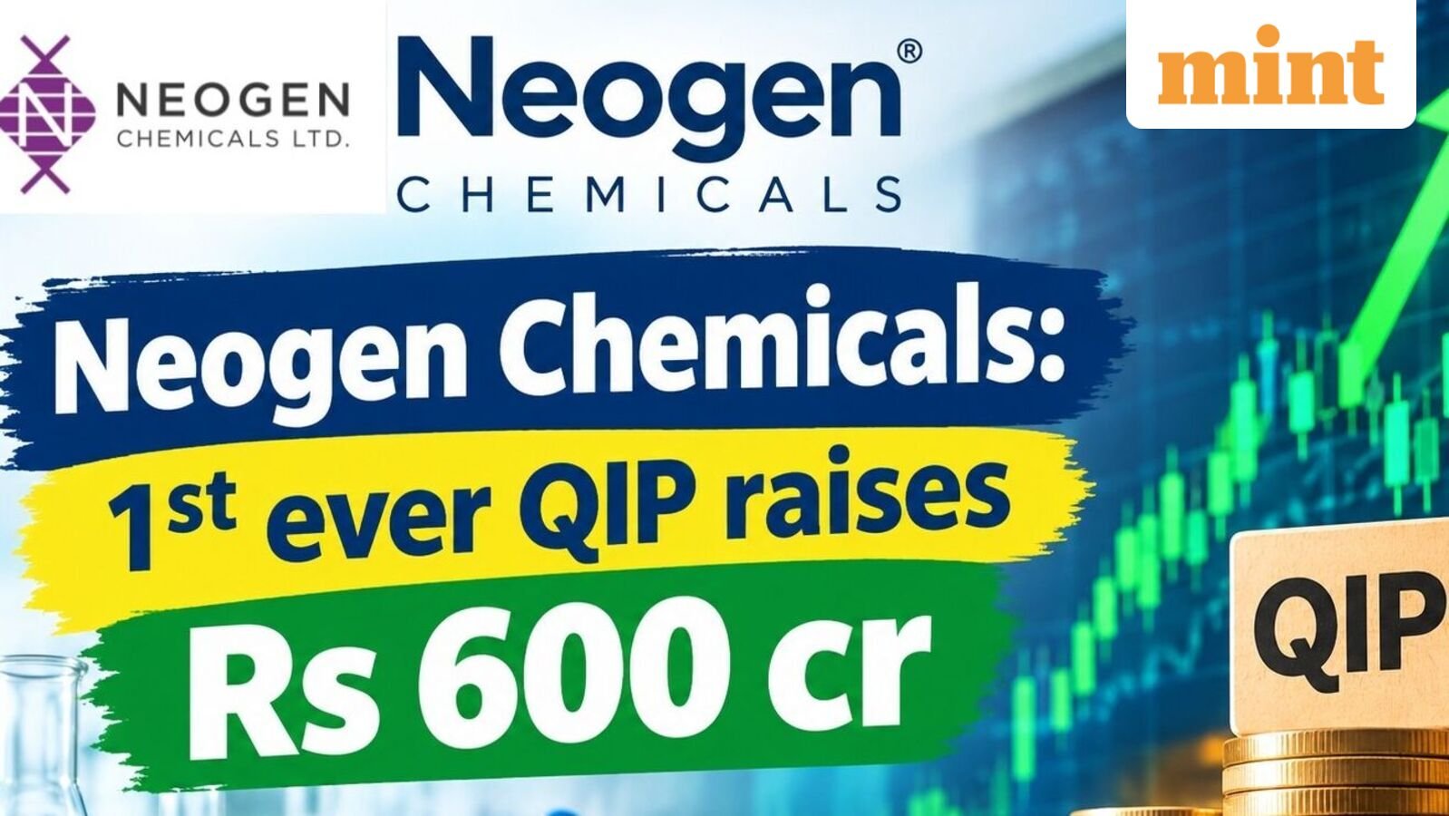 Neogen Chemicals: 1st ever QIP raises  ₹600 cr; oversubscribed by 6.5x at  ₹2,255 share price, stock up 102% in 2026 | Stock Market News