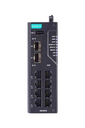 Moxa EDR-8010 secure router targets industrial network cybersecurity