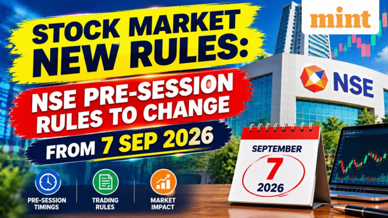 Stock market new rules 2026: At NSE, pre-open session will be different from Monday - What has changed now?