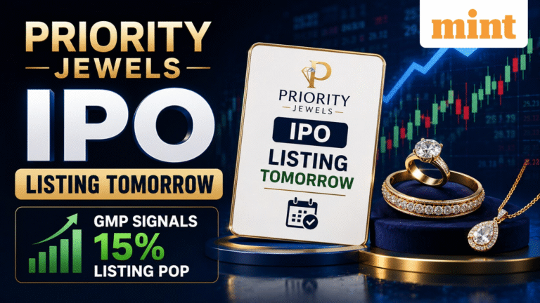 Priority Jewels IPO listing tomorrow. What GMP signals ahead of debut?