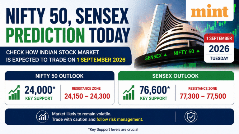 Nifty 50, Sensex prediction today: Check how Indian stock market is expected to trade on 1 September