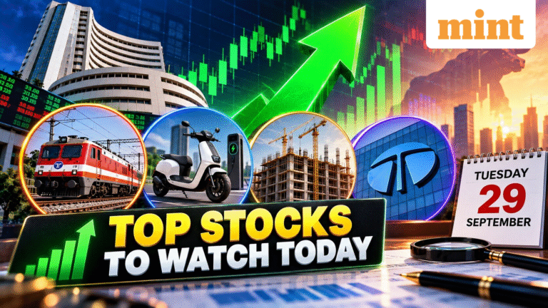 Top stocks to watch today: Why IRFC, Ola, NCC, Tata stocks must be on radar? Full list for Tuesday, 29 September