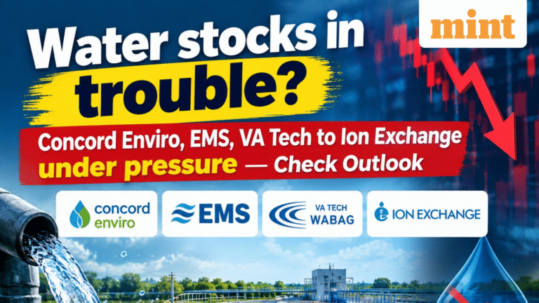 Water distribution stocks in trouble? Concord Enviro, EMS to VA Tech under pressure- reason behind sell-off, outlook